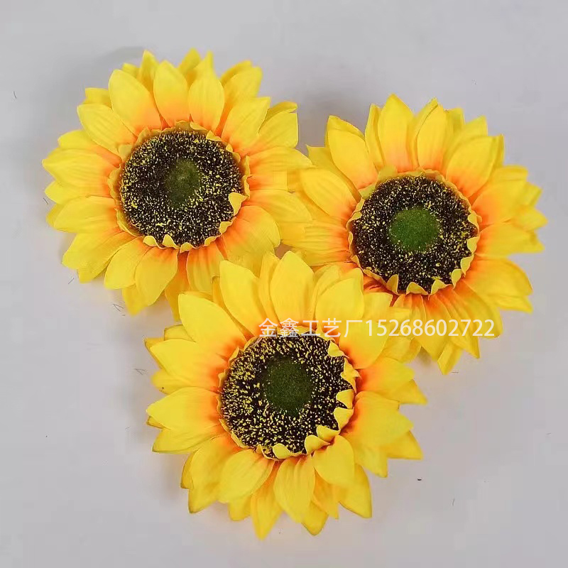 仿真花向日葵花头太阳花相框装饰画鞋帽服饰配件假花客厅装饰画框