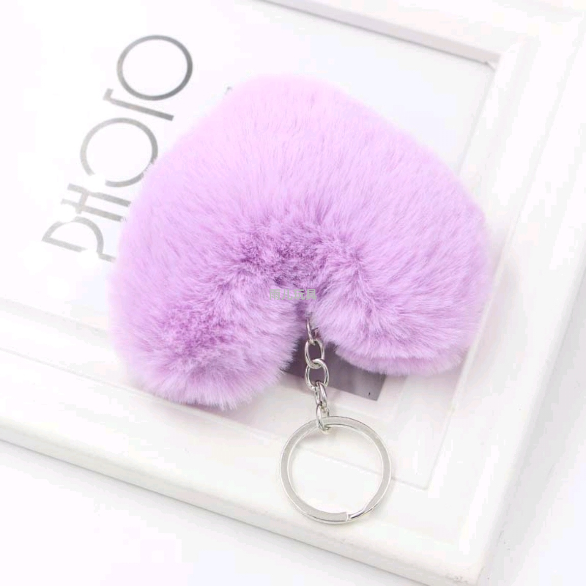 Valentine's Day pendants, heart-shaped plush toys, keychains, Maomao heart-shaped pendants, keychains, bags, keychains details Picture