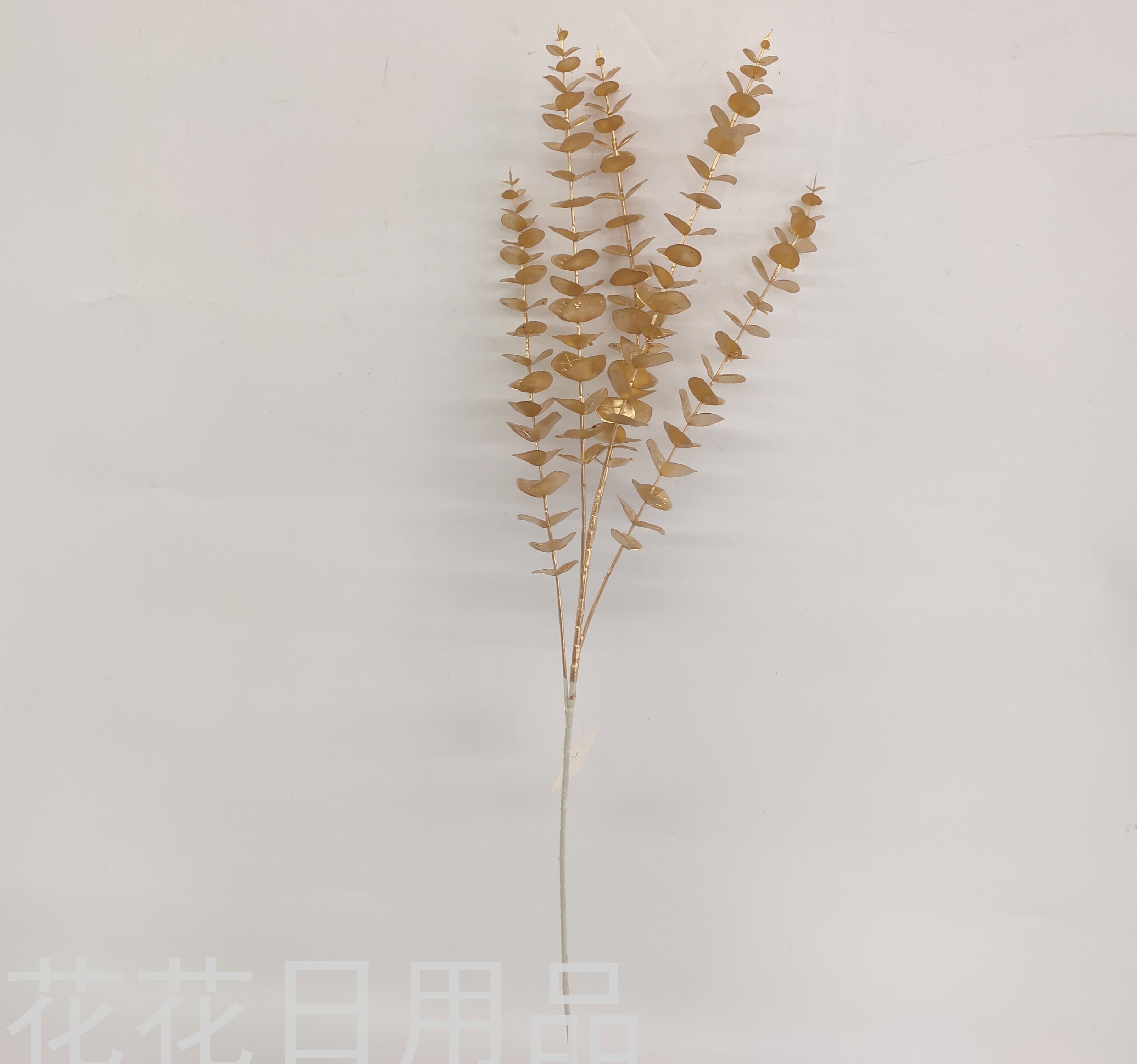New single flower golden Eucalyptus leaf wedding flowers with flower arrangement bonsai fake flowers