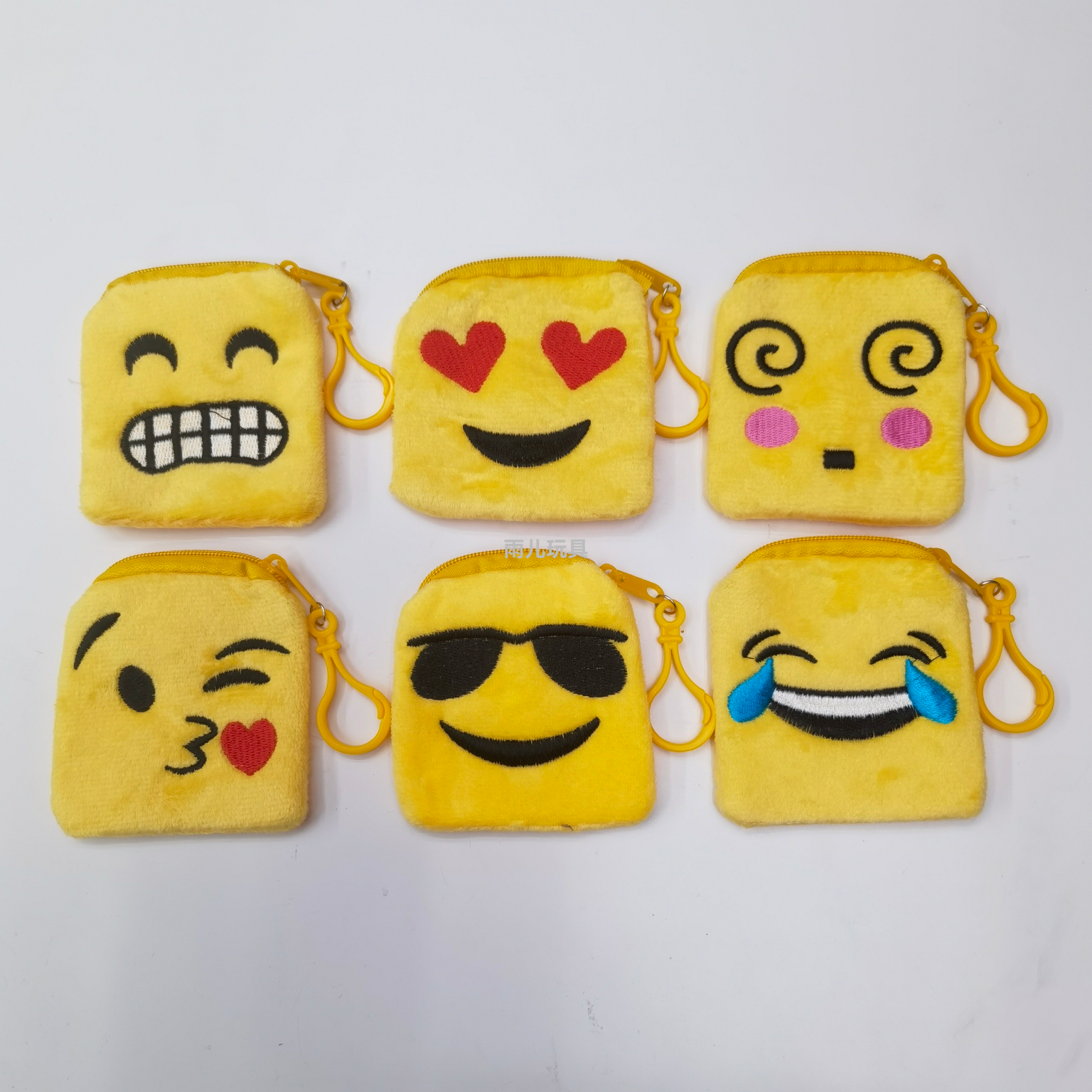 Plush toy bag, expression coin purse, square expression coin purse, 8cm expression coin purse, square change bag details Picture