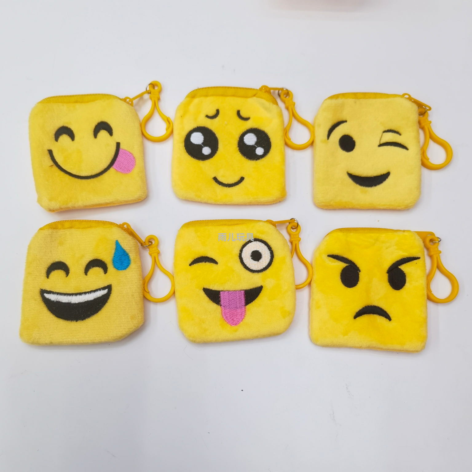 Plush toy, plush coin purse, emoji, QQ coin purse, wallet emoji, smiling wallet Item Picture
