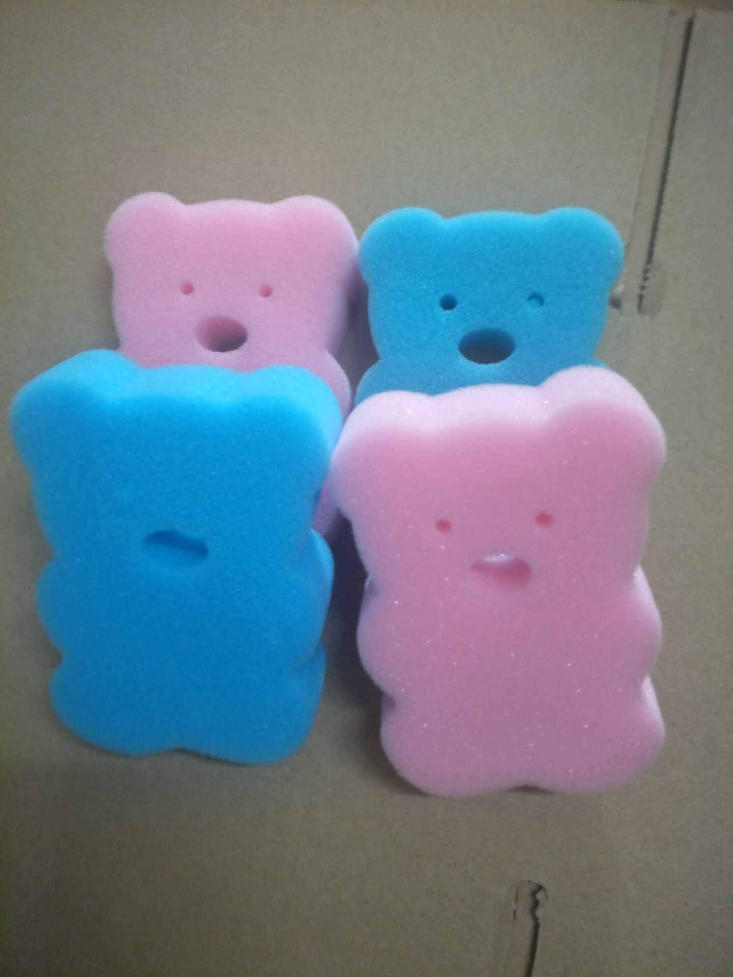 Children's bath sponge in the shape of cute little bears, children's bath sponge, bath sponge and bath cotton Specification drawing