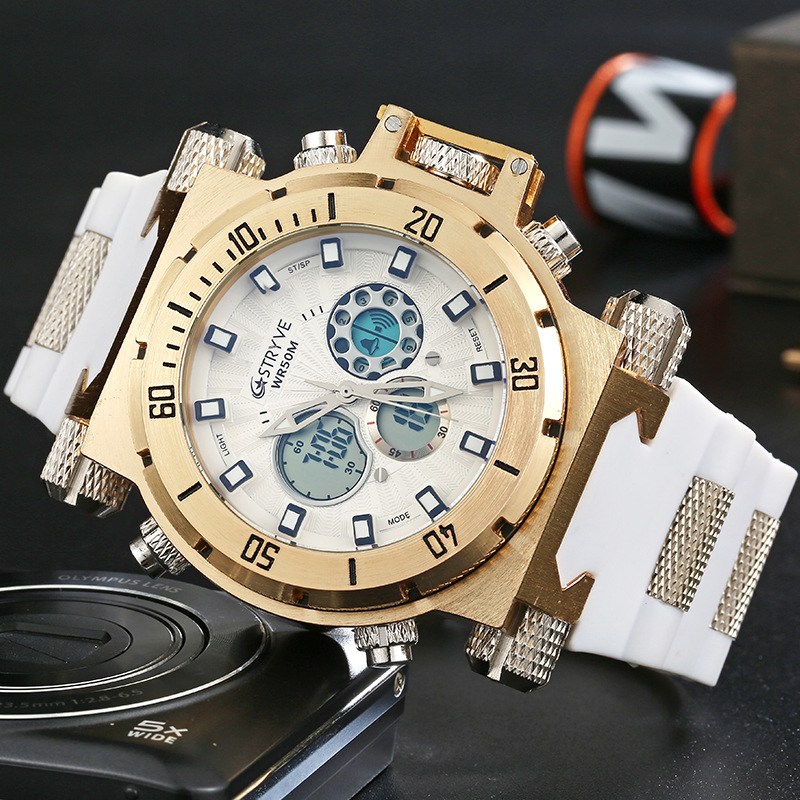 STRYVE Fashion Multi-functional waterproof sports Watch, dual-movement large dial, trendy outdoor watch S8015 Application Scenario