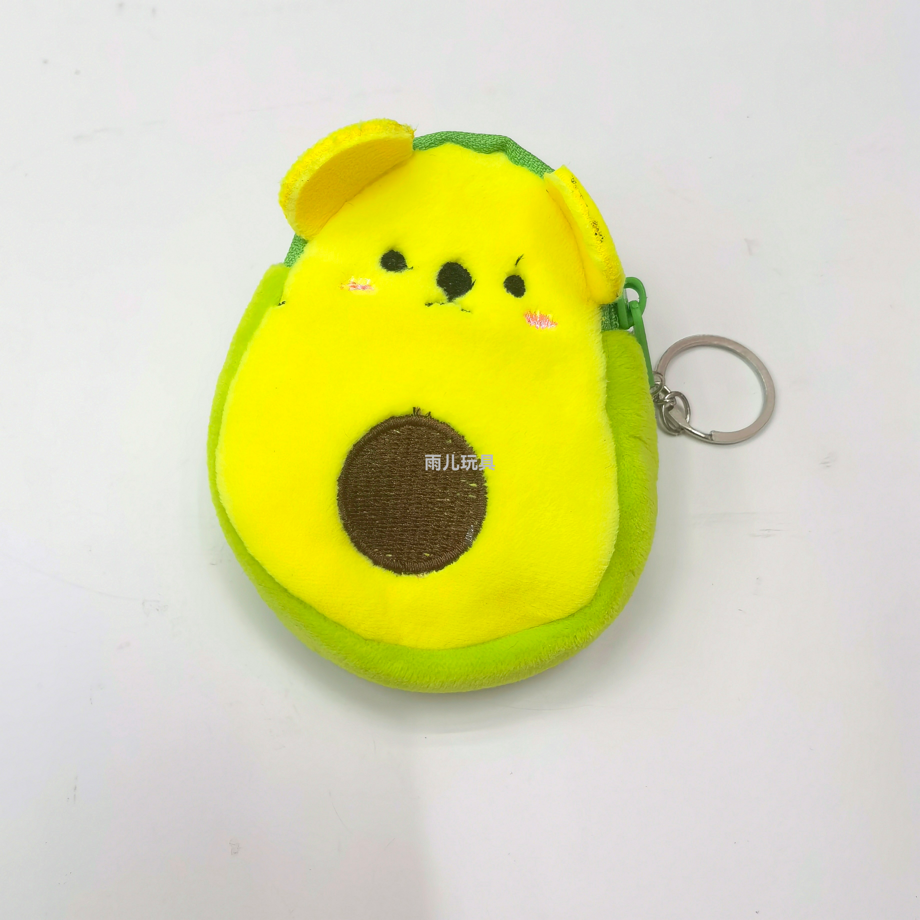 Plush coin purse, children's wallet, avocado coin purse, cartoon coin purse, embroidered avocado coin purse Specification image