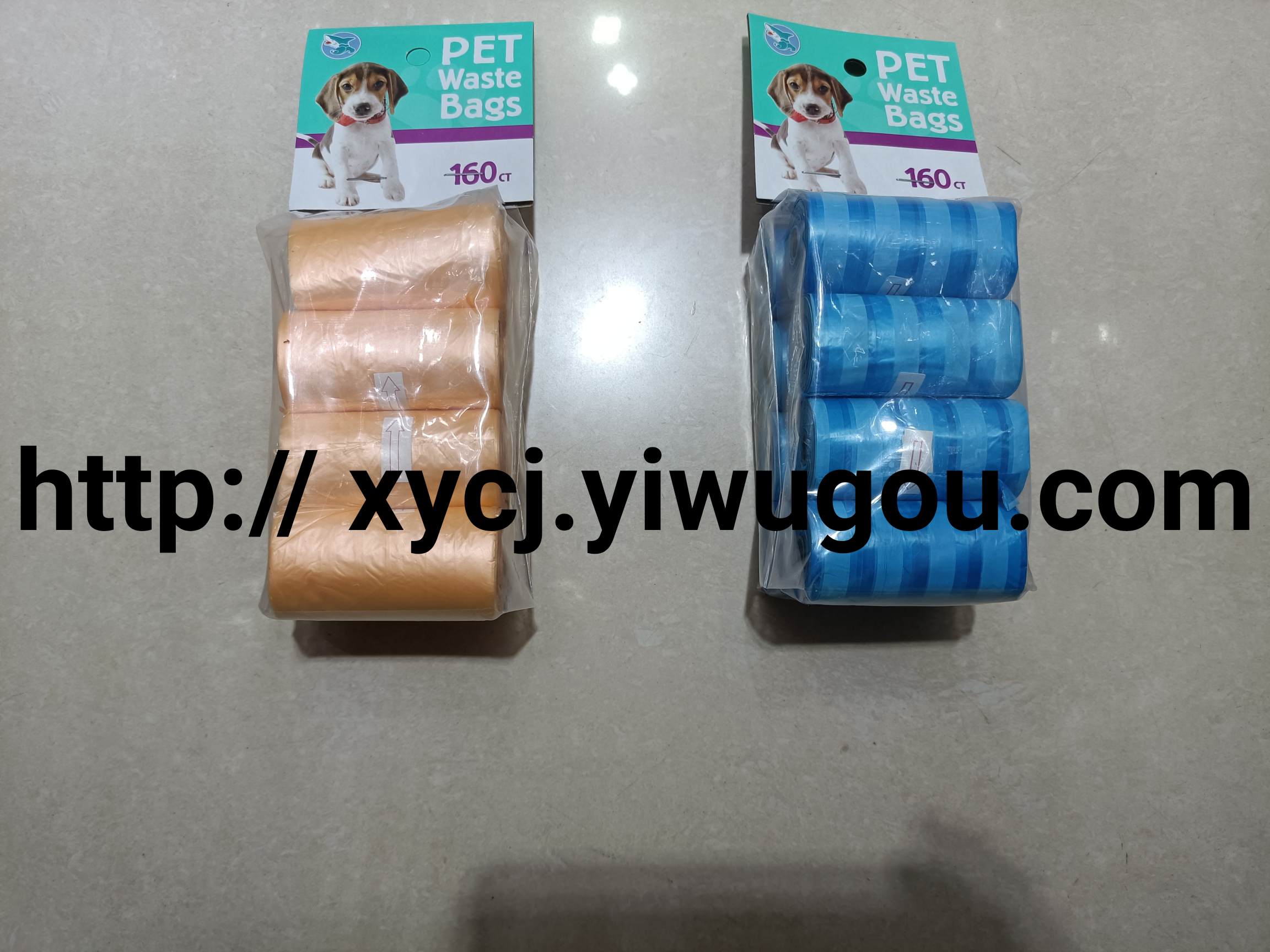 Pet printed garbage bag Go out portable dog poop bag Pet dog eco-friendly cleaning pickup bag lift