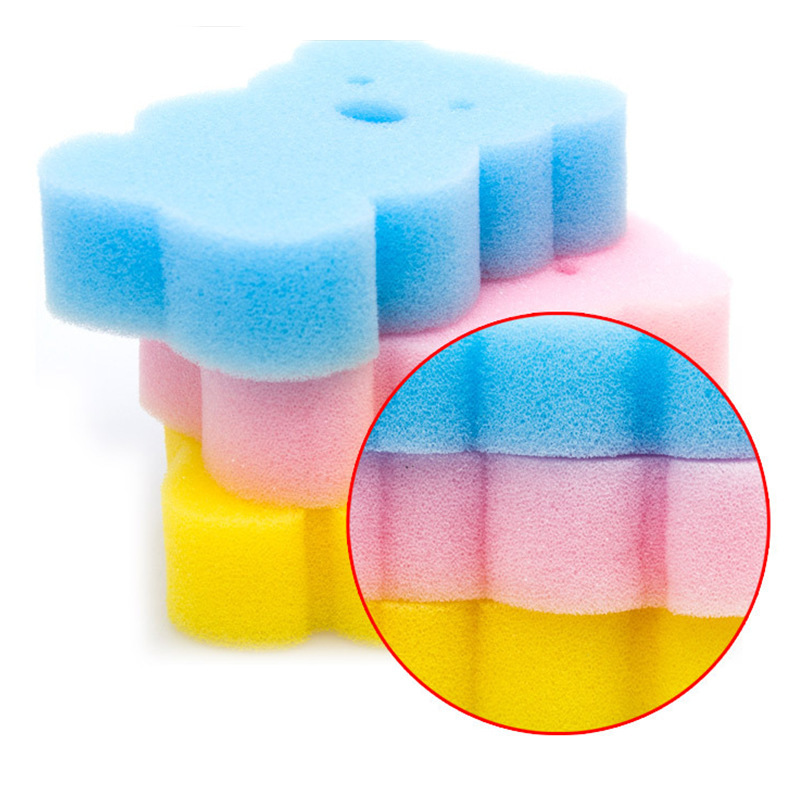 Children's bath sponge in the shape of cute little bears, children's bath sponge, bath sponge and bath cotton Application Scenario