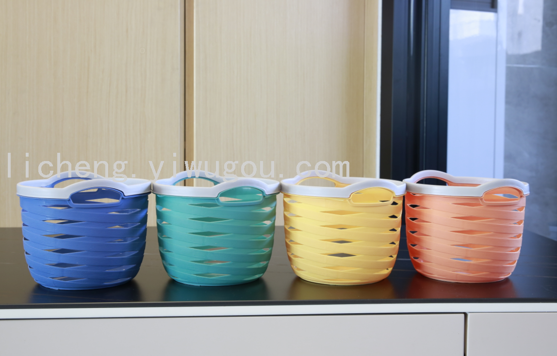 Hollowed-out cleaning storage basket, portable desktop storage basket Specification image
