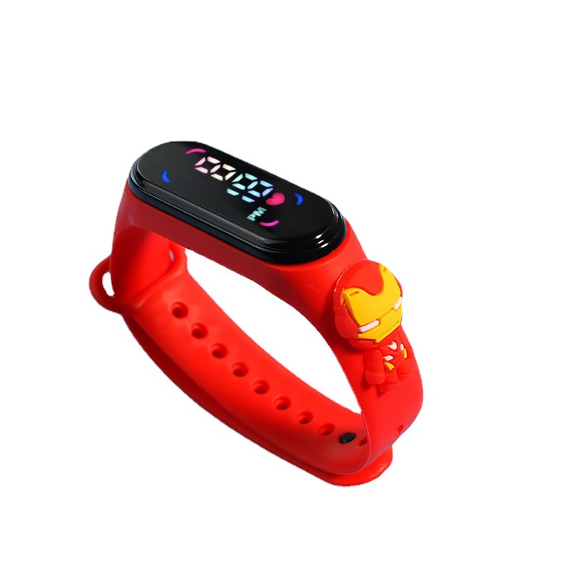 Factory direct sales of Amazon cartoon dolls, student luminous touch waterproof children's led electronic M6 wristbands and watches Item Picture