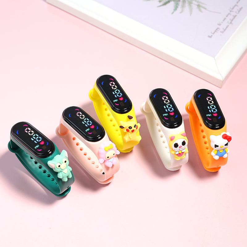 Factory direct sales of Amazon cartoon dolls, student luminous touch waterproof children's led electronic M6 wristbands and watches Application Scenario