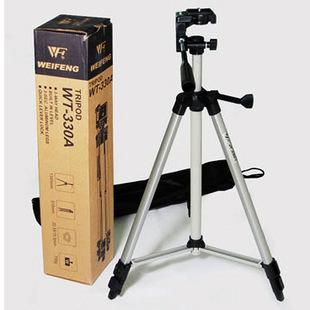 Venta al por mayor weifeng WT-330A telescopio/cámara trípode de alimentación de paquete altura 1.35m PTZ trípode Specification image