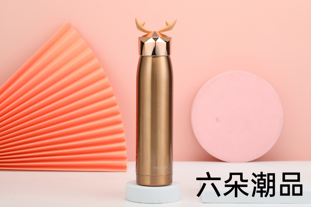 硅胶提手保温/大容量保温杯/学生随手保温产品图
