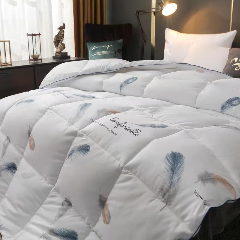 New bedding products from ywxuege: Anti-down fabric, down quilt, quilt core, down winter quilt with fallen feathers - white quilt cover, bed sheet, four-piece set, home textiles Application Scenario