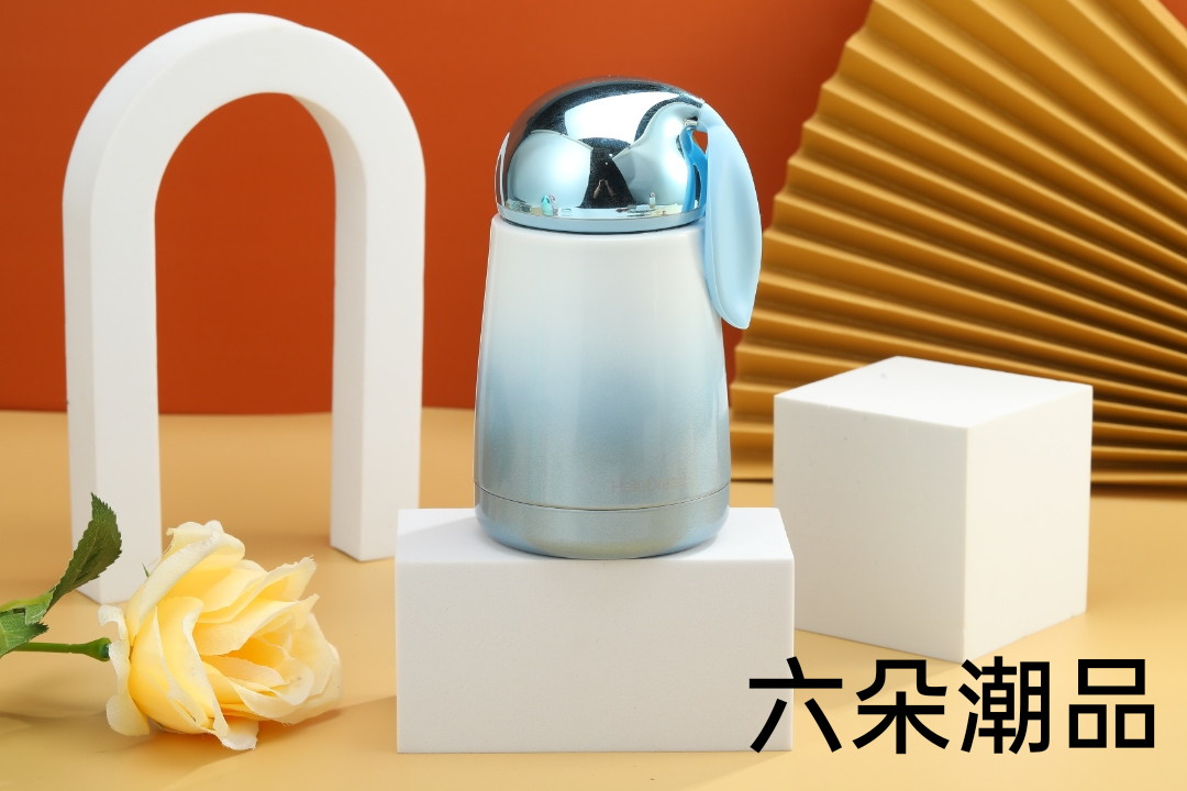 简约保温杯/硅胶提手保温/吨吨杯细节图