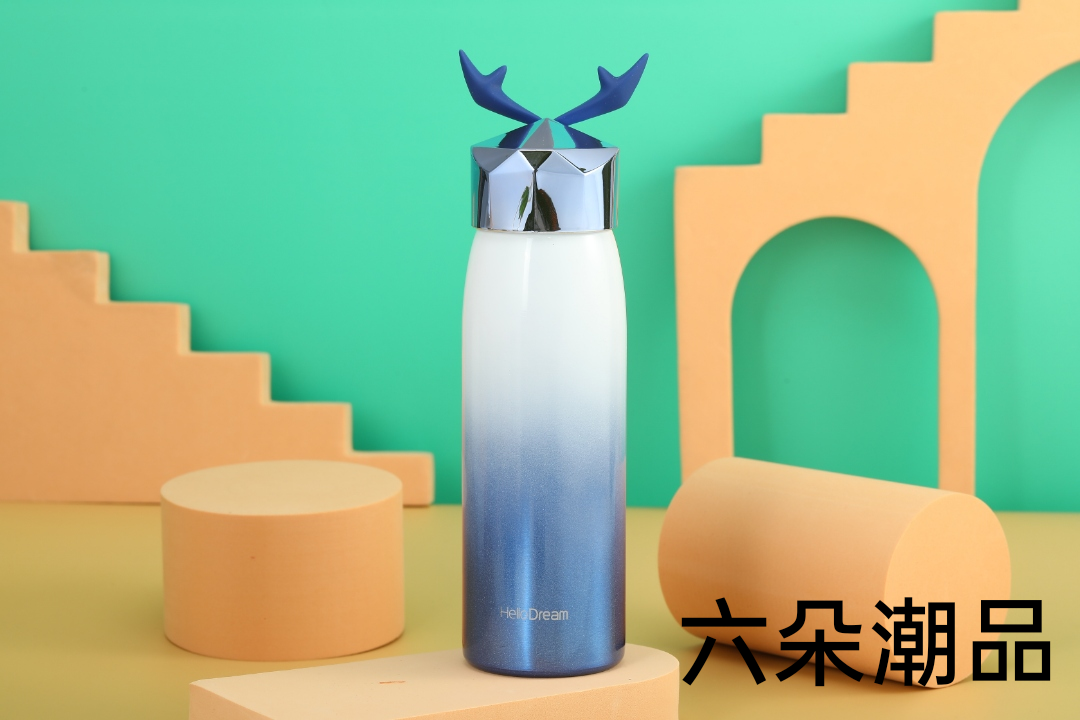 渐变保温杯/硅胶保温杯/随手保温杯产品图