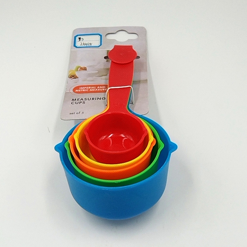 Kitchen measuring spoon, measuring cup with scale, ABS plastic set, baking tools, large 5-piece set