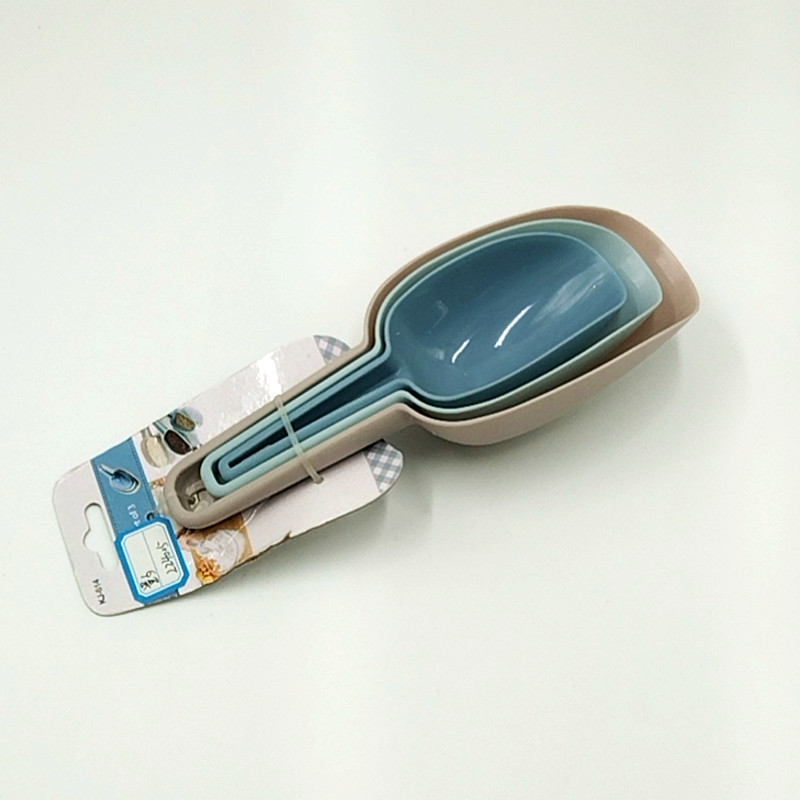 Multi-specification thickened PP plastic ice spatula, household colored flour spatula, kitchenware food spatula, multi-functional popcorn spatula Item Picture