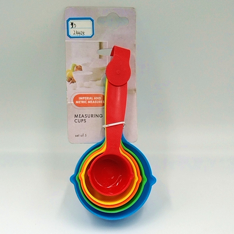 Kitchen measuring spoon, measuring cup with scale, ABS plastic set, baking tools, large 5-piece set Item Picture