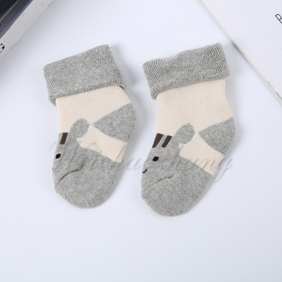Cold winter children's fleece warm long socks, baby cartoon cotton socks, single and double paper boxes, individual packaging Application Scenario