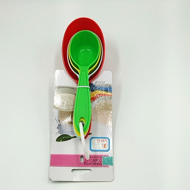 DIY plastic measuring spoon creative kitchen tool, colorful plastic household gram measuring spoon Application Scenario