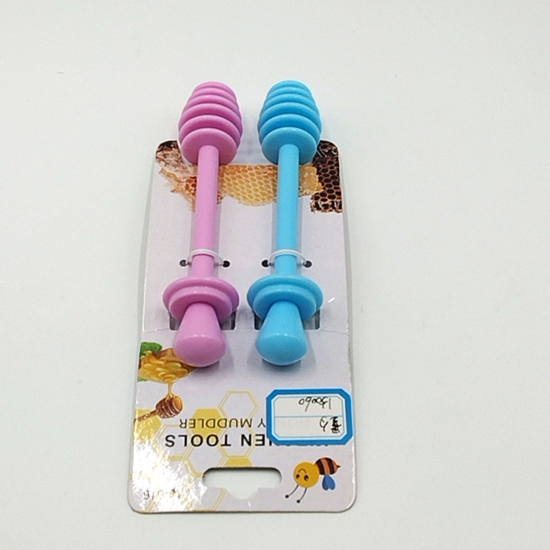 2 simple honey mixing spoons for the kitchen, specially designed creative plastic honey sticks, coffee and milk tea blender Specification image