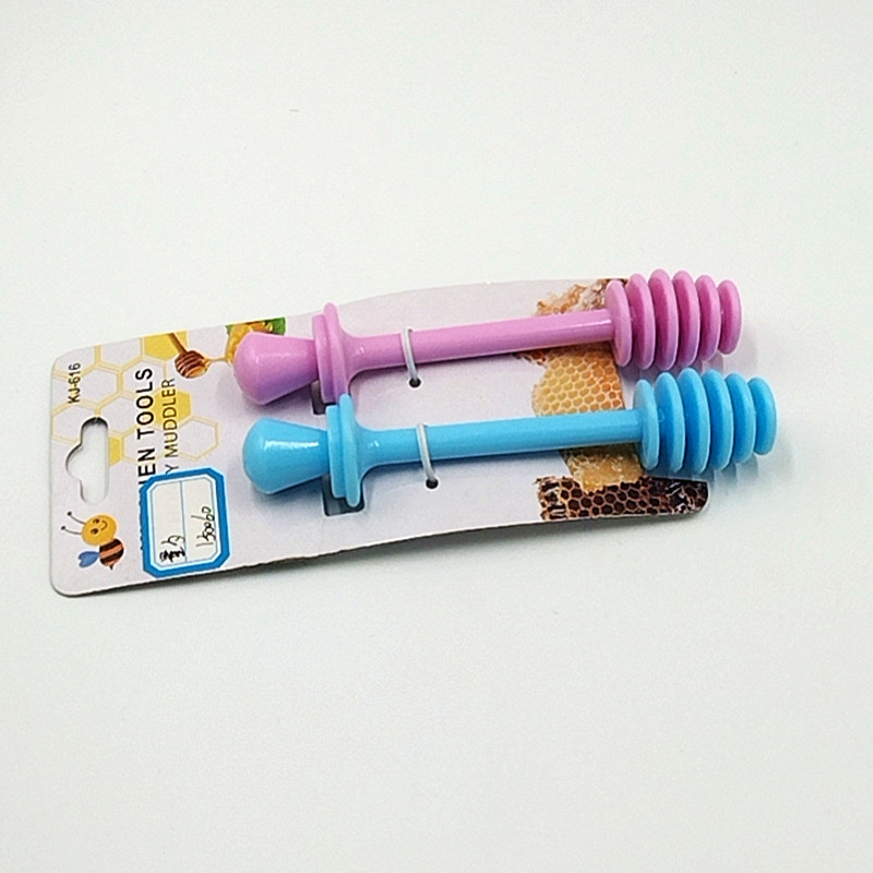 2 simple honey mixing spoons for the kitchen, specially designed creative plastic honey sticks, coffee and milk tea blender Application Scenario