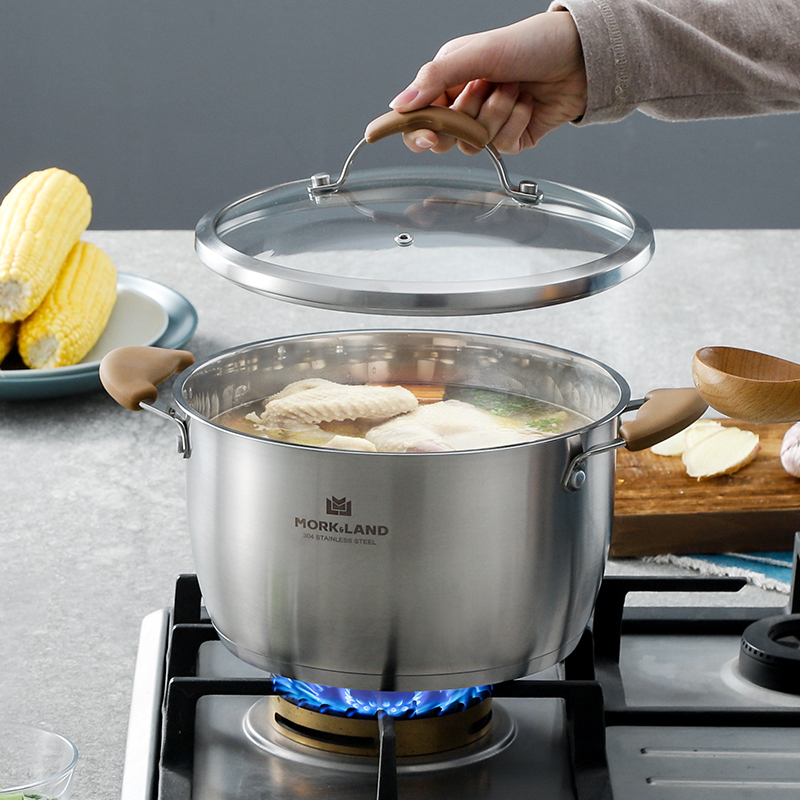 Mokland Steamer Double-Layer Household 304 Stainless Steel Steamer Pot Thickened Dual-Purpose Cooking Gas Stove Application Scenario
