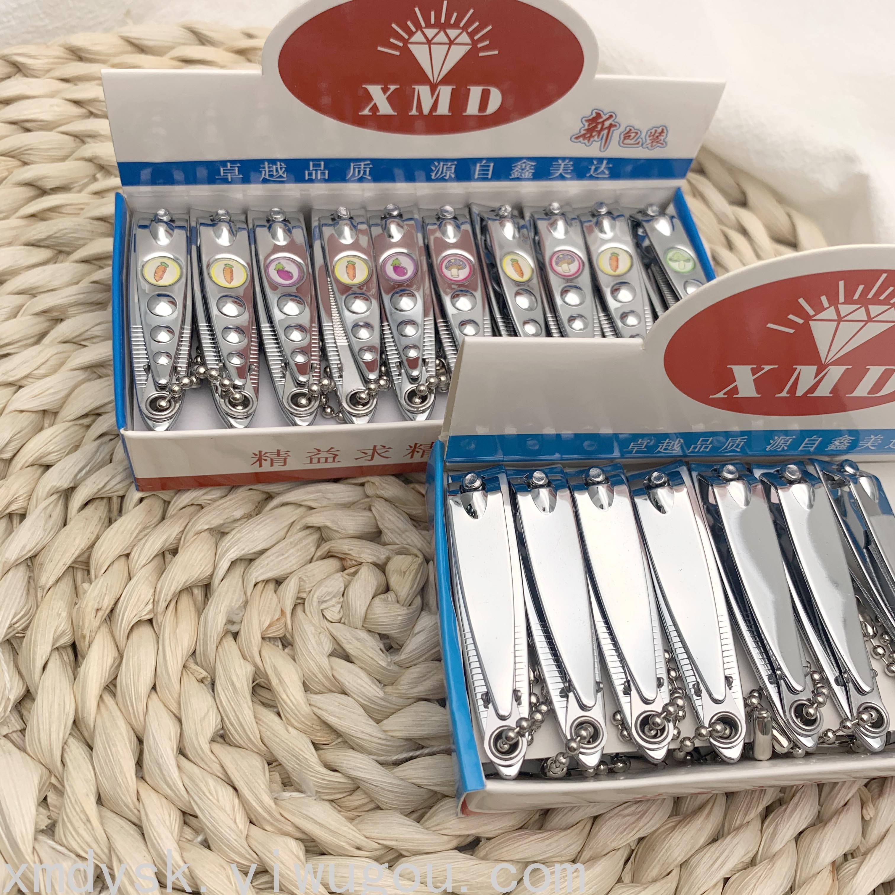 Xinmeida small nail clippers with files, key chains, cute cartoon nail clippers, wholesale nail trimming knives Item Picture