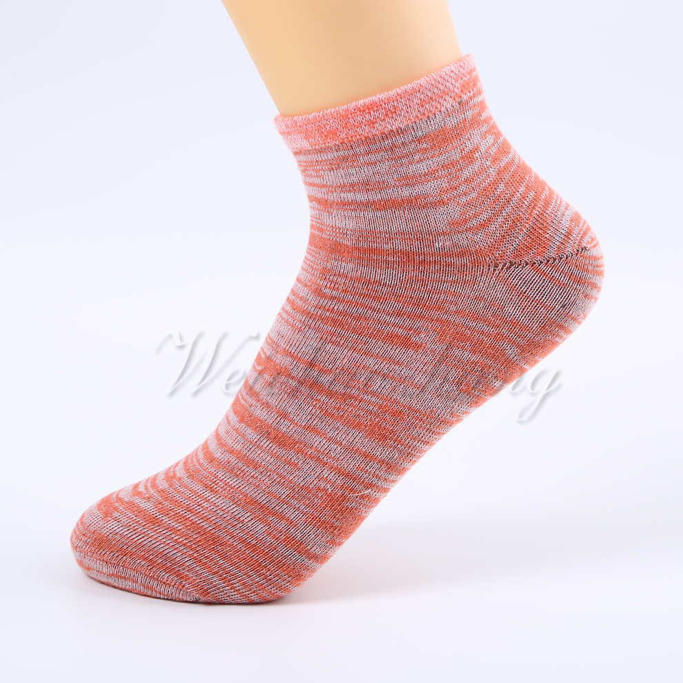 Striped mixed-color fashionable short socks, anti-odor and sweat-absorbing boat socks, summer thin breathable cotton low-top shallow-mouth sports short socks Specification image