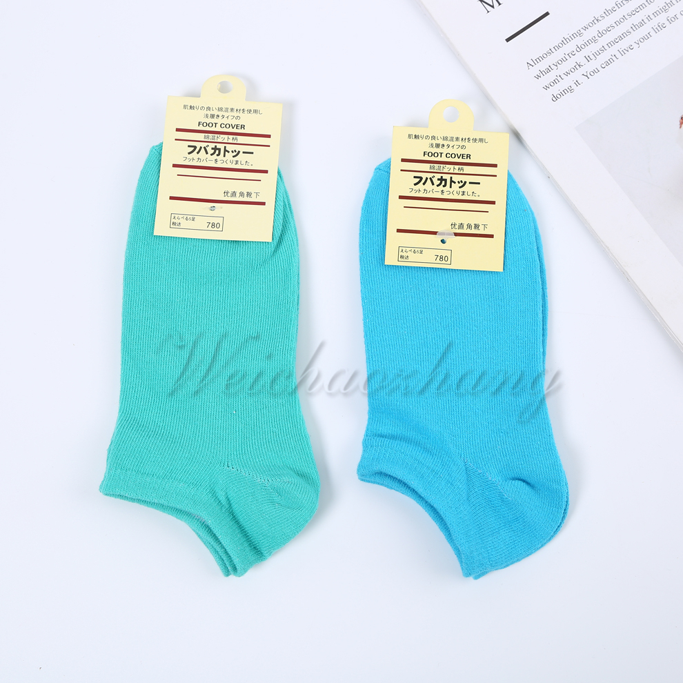 Japanese-style multi-color matching anti-slip boat socks, summer thin invisible shallow socks that won't fall off and ins style socks Specification image