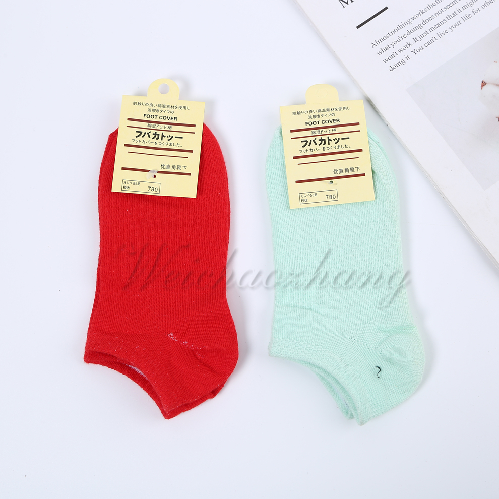 Japanese-style multi-color matching anti-slip boat socks, summer thin invisible shallow socks that won't fall off and ins style socks Application Scenario