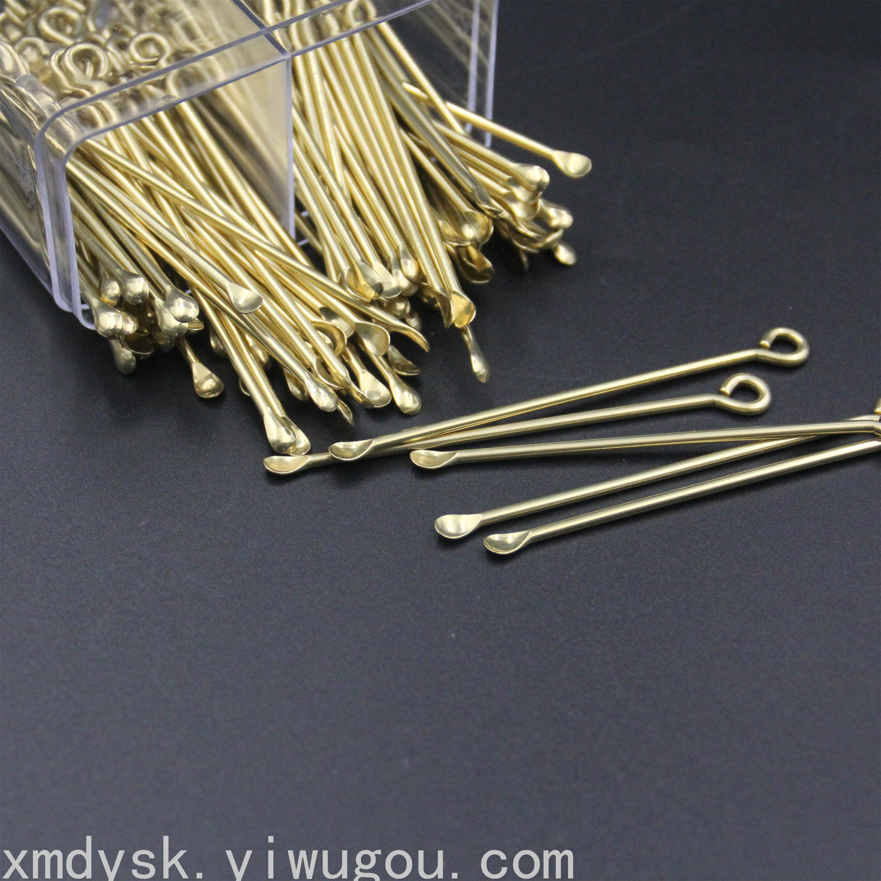 Xinmeida pure copper ear scorer, simple ear scorer, ear picking magic tool, handmade ear scorer wholesale bottle 8421 Specification image