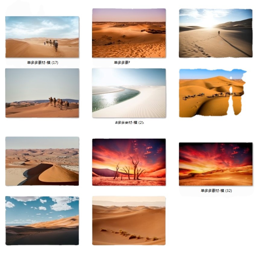 现代简约风景摄影寂静沙漠骆驼北欧风客厅玄关装饰画高清喷绘打印详情图5