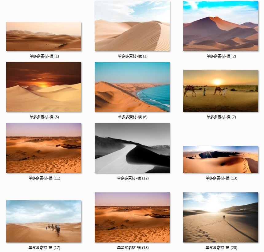 现代简约风景摄影寂静沙漠骆驼北欧风客厅玄关装饰画高清喷绘打印详情图4