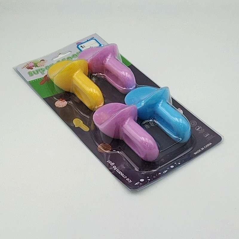 Kitchen plastic multi-functional four-piece ice cream scoop, ice cream scoop scoop, fruit scoop scoop Specification image