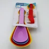 Kitchen multi-functional colored plastic measuring cup, measuring spoon with engraving, coffee measuring spoon, baking tool details Picture