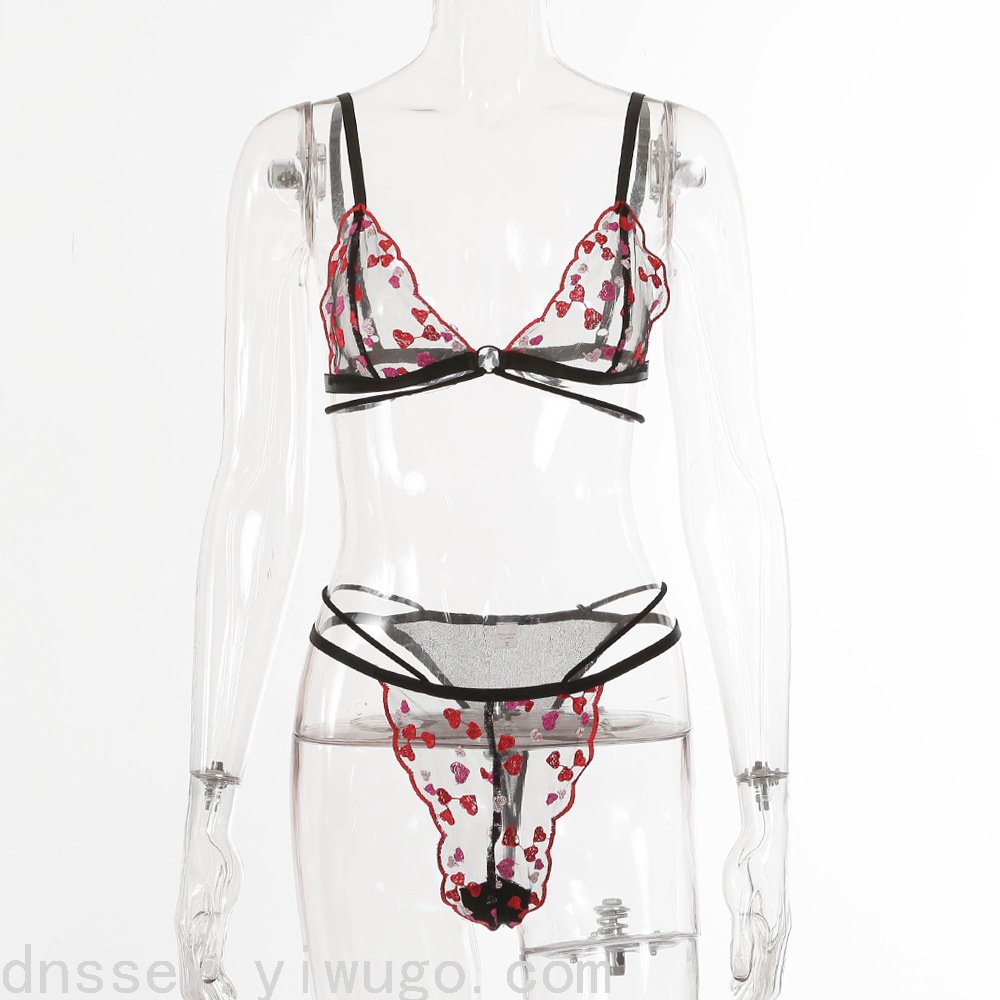 Encaje bordado sexy lencería de tres puntos sexy seducción lencería sexy sexy lingerie sexy bra lingerie Application Scenario