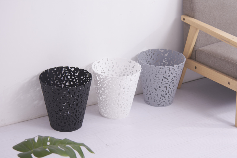 家用镂空垃圾桶办公室纸篓垃圾桶时尚创意客厅卧室厨房垃圾桶