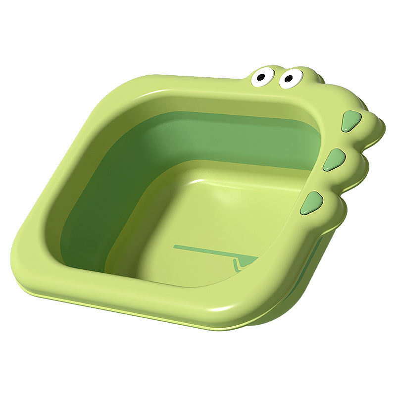 Multi-style thickened new baby products, cartoon-shaped foldable washbasin, baby's small basin Item Picture