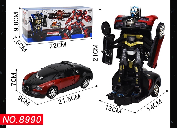 Electric universal transformable car toys, lights, music, multi-functional automatic transformable children's toys, birthday gifts, street stall Application Scenario