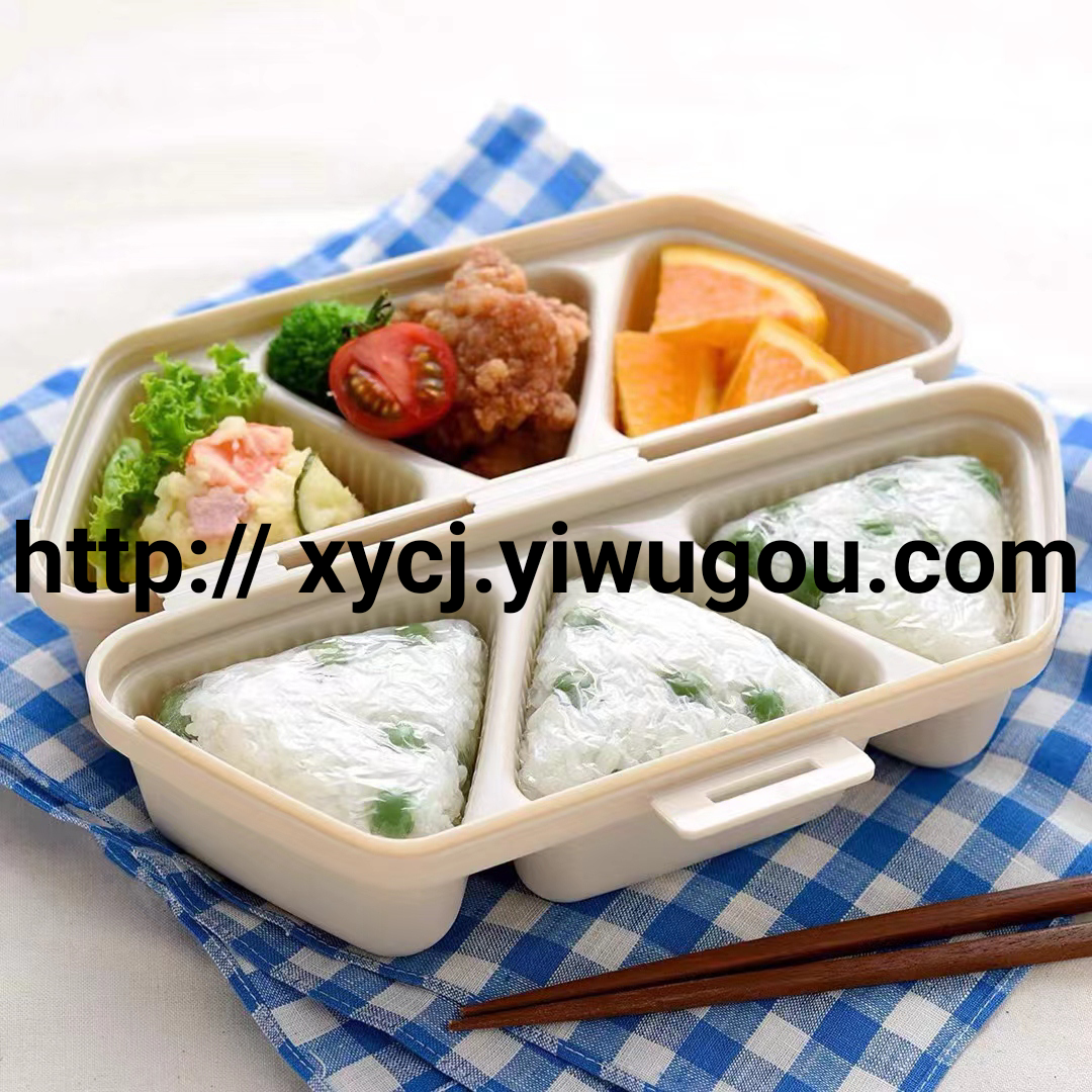 6-compartment triangular rice ball box rice ball mold