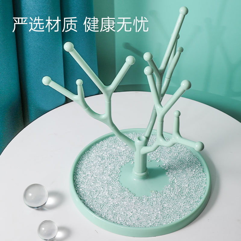 新款鹿角婴儿奶瓶架 可拆装晾干架 宝宝奶嘴奶瓶沥水架 盒装