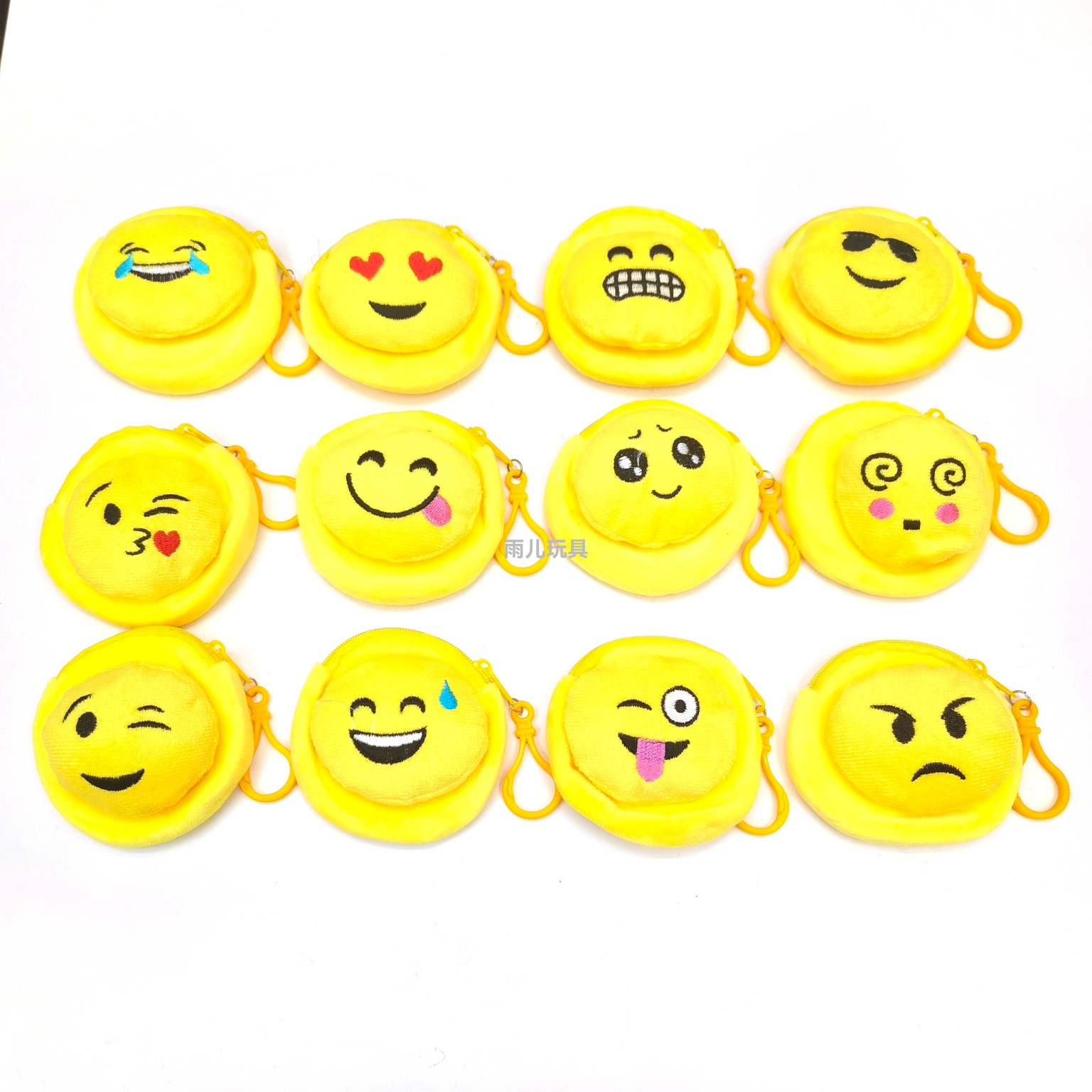 毛绒零钱包卡通钱包表情动物头零钱包 硬币包 表情钱包 QQ钱包