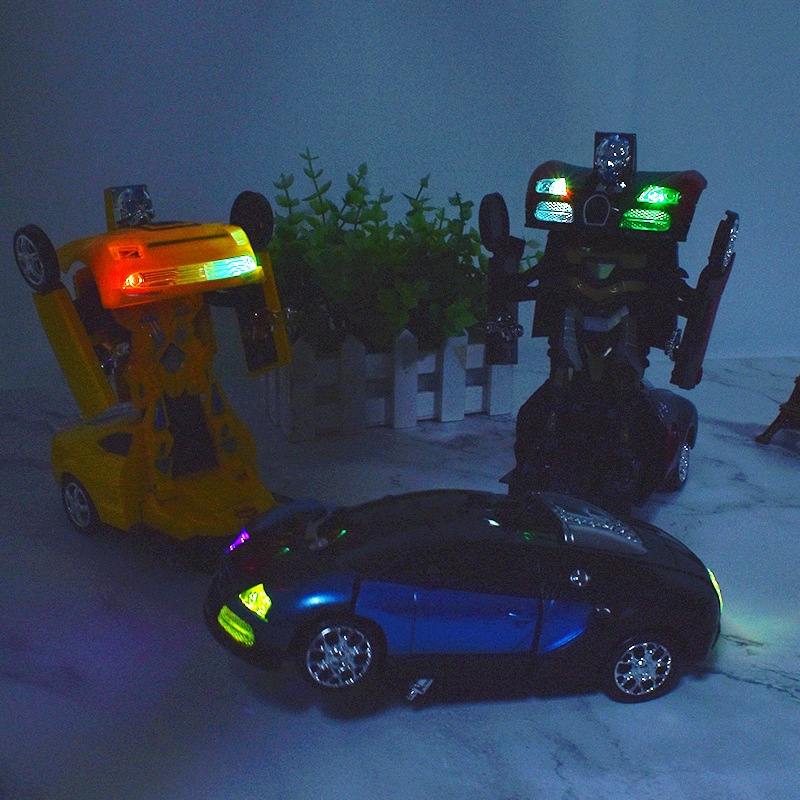 Electric universal transformable car toys, lights, music, multi-functional automatic transformable children's toys, birthday gifts, street stall Specification drawing