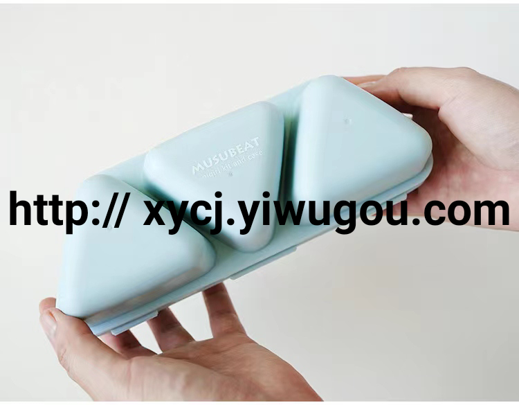 6-compartment triangular rice ball box rice ball mold Item Picture