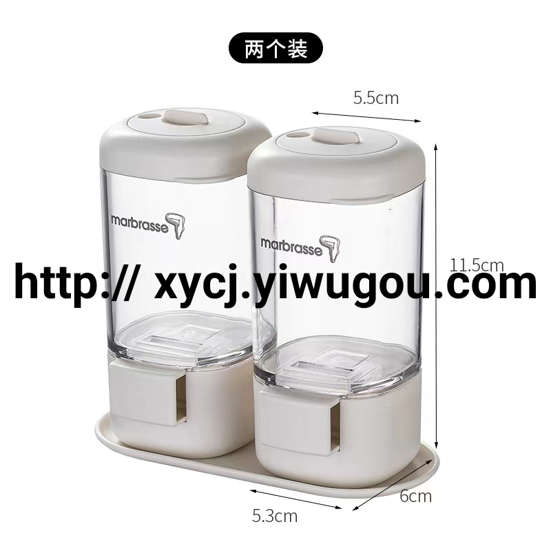 Metering seasoning box, press-type seasoning bottle, rotary seal, household kitchen salt and monosodium glutamate seasoning jar, single packaging Application Scenario