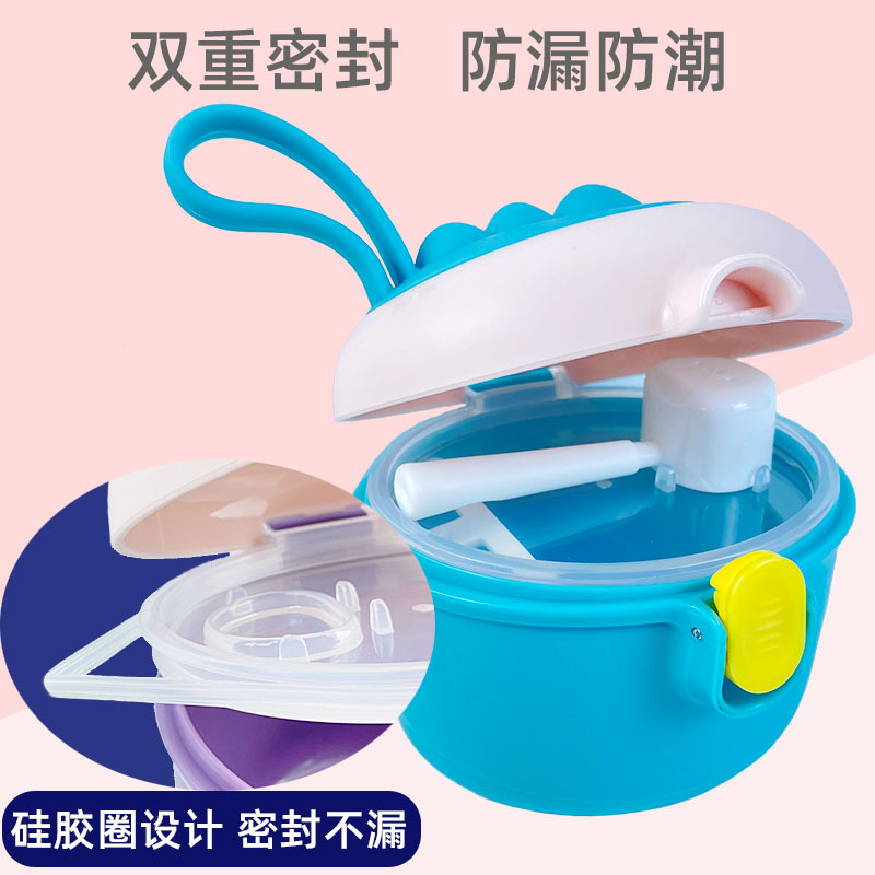 Milk powder compartments, cans, storage boxes, outdoor children's cartoon baby portable infant milk powder boxes Application Scenario