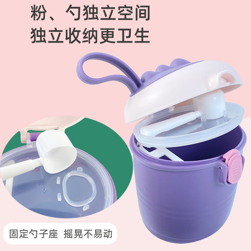 Milk powder compartments, cans, storage boxes, outdoor children's cartoon baby portable infant milk powder boxes Specification image