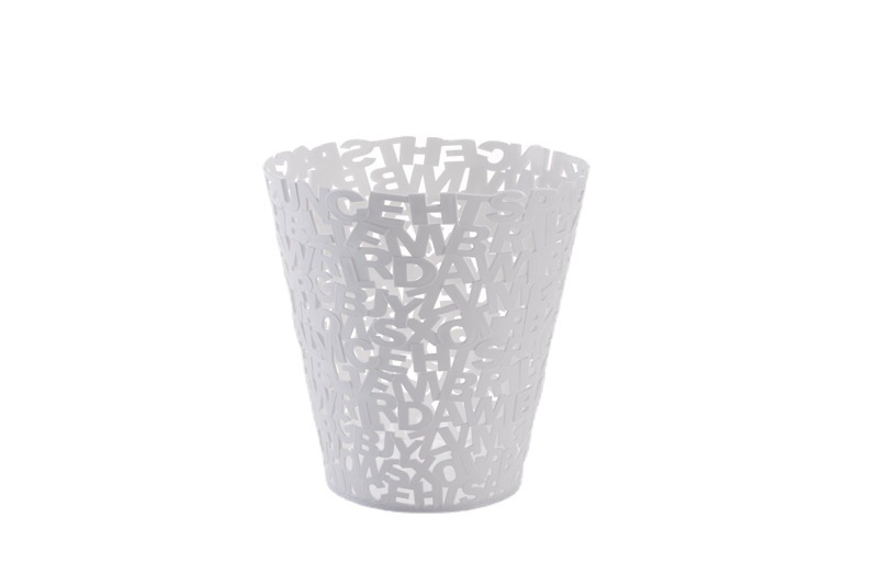 Household hollowed-out trash cans, office wastebasket trash cans, fashionable and creative living room, bedroom and kitchen trash cans Item Picture