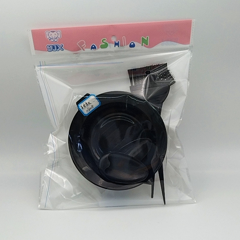 Best-selling hair salon, hair salon oil bowl, thick hair dye bowl, ear cups, hair dye comb, brush, hair care tools four-piece set