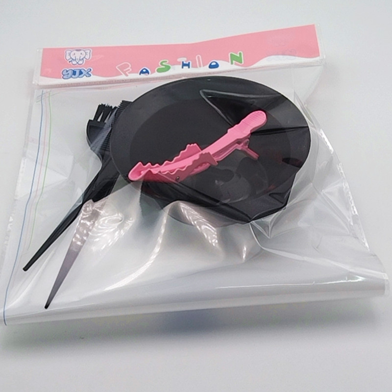 Home barbershop dye bowl five-piece hair dye bowl Brush ear muff tool set Oil treatment comb hair dye tool
